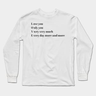 Valantine Long Sleeve T-Shirt